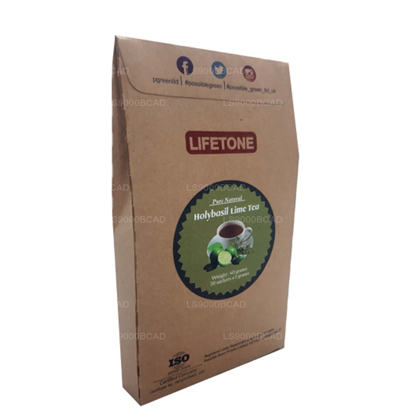 Lifetone Limoenthee met heilige basilicum (40 g)