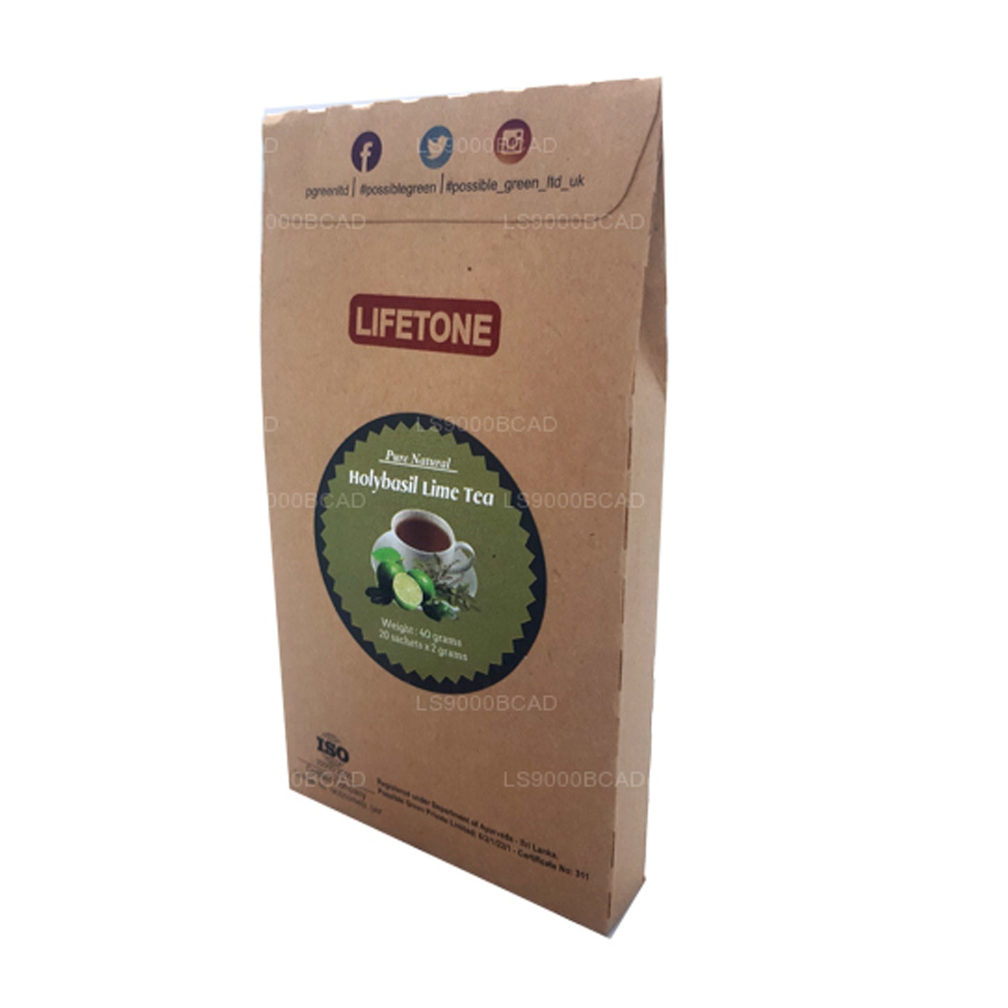 Lifetone Limoenthee met heilige basilicum (40 g)