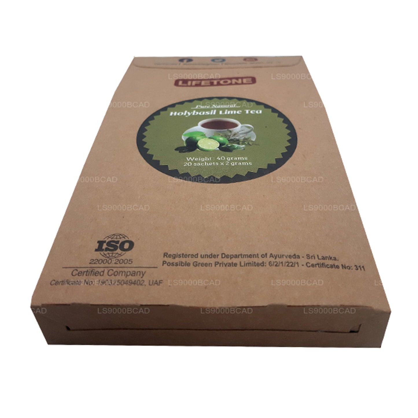 Lifetone Limoenthee met heilige basilicum (40 g)