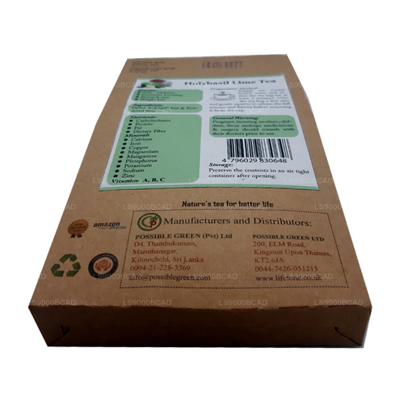 Lifetone Limoenthee met heilige basilicum (40 g)