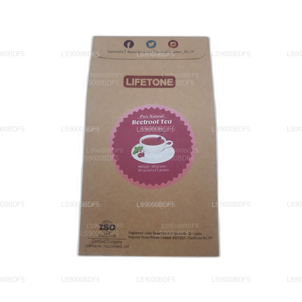 Lifetone rode bietenthee (40 g)