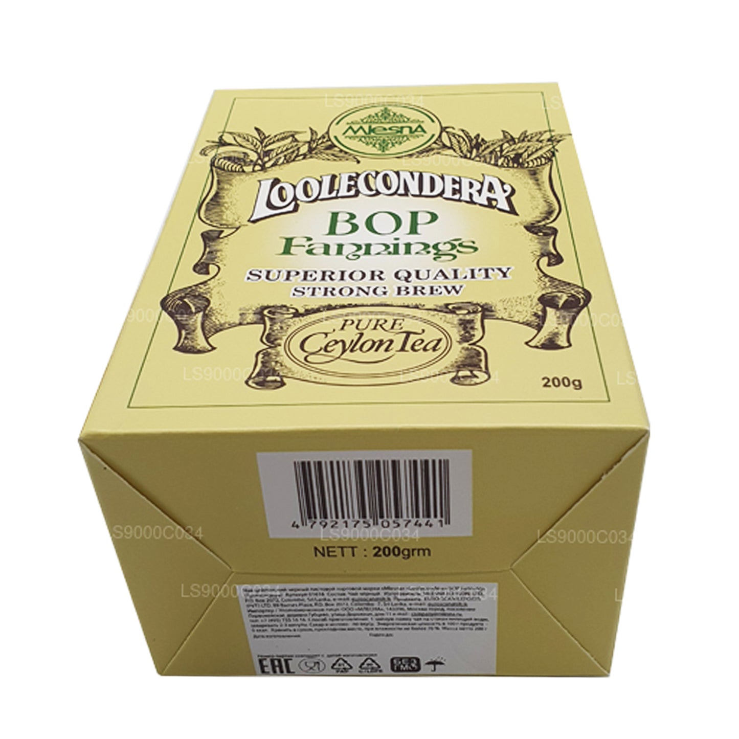 Mlesna Loolecondera BOP Fannings Strong Brew losse thee (200 g)