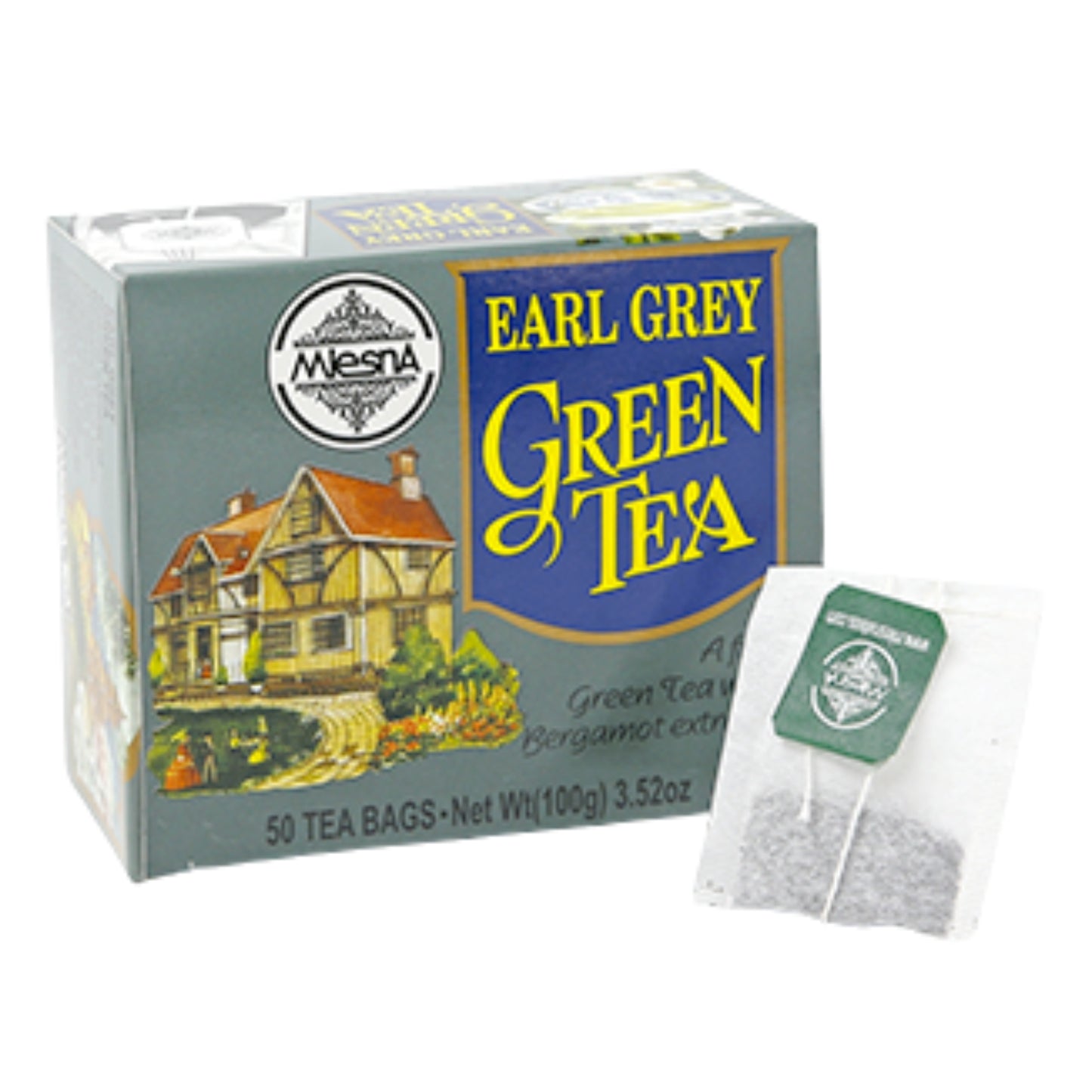 Mlesna Earl Grey Groene Thee (100 g) 50 theezakjes