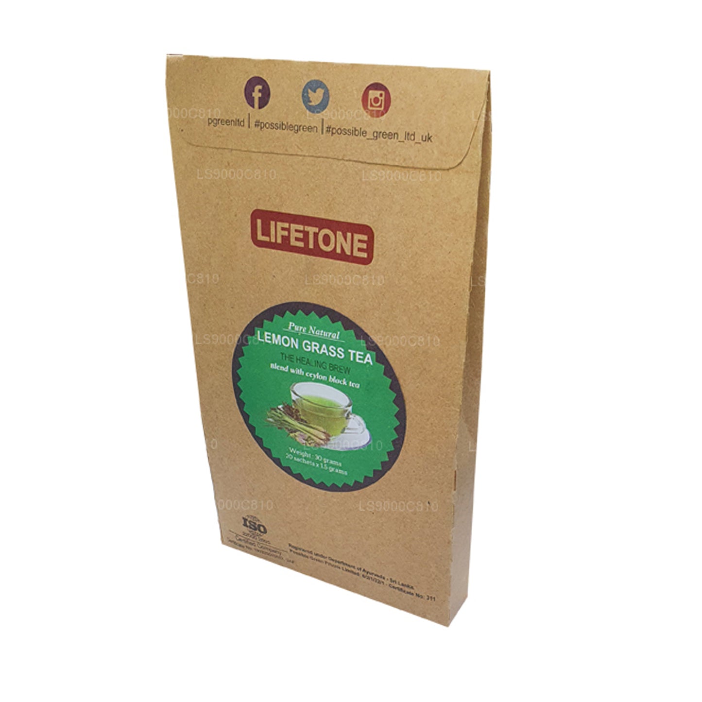 Lifetone thee met citroengras (30 g)