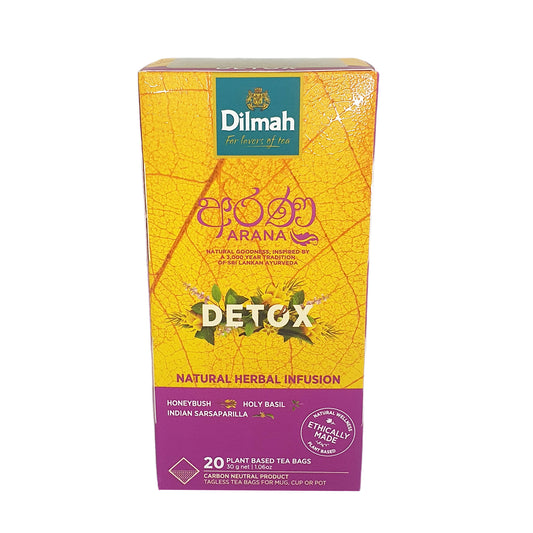 Dilmah Arana Detox natuurlijke kruideninfusie (20 theezakjes zonder etiket)