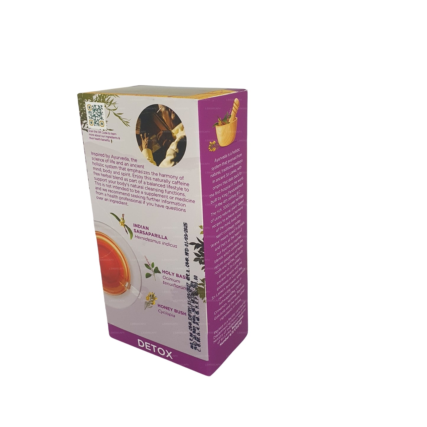 Dilmah Arana Detox natuurlijke kruideninfusie (20 theezakjes zonder etiket)