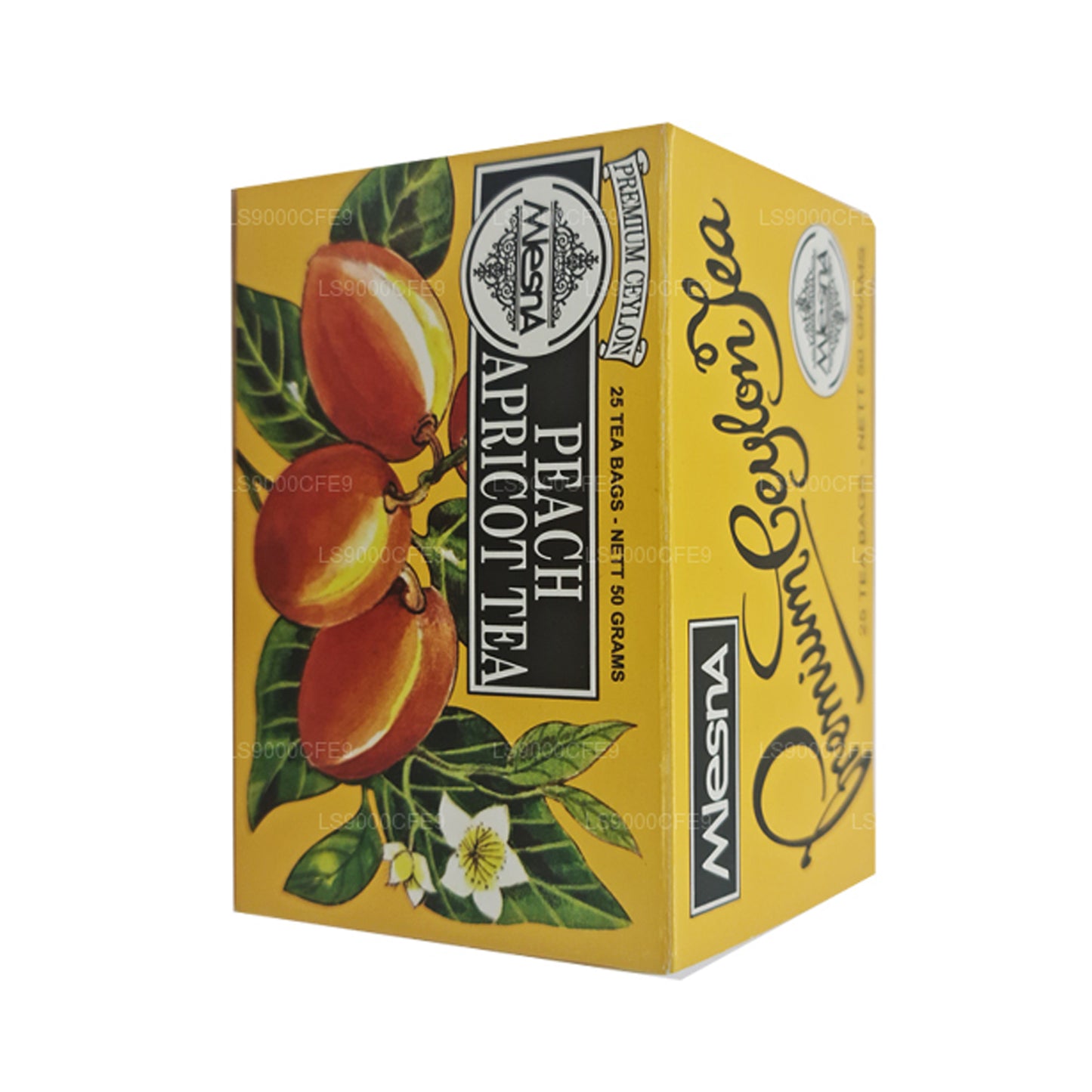 Mlesna Peach Abrikozenthee 25 theezakjes (50 g)
