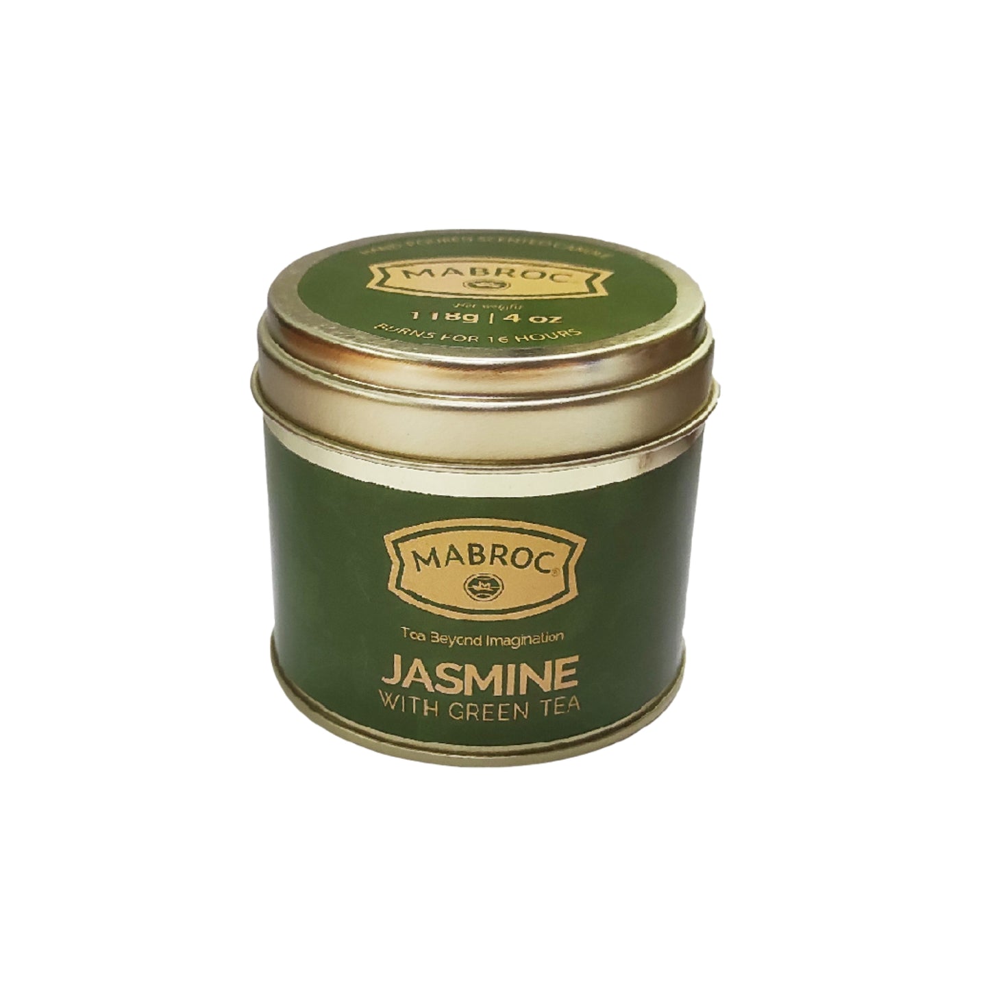 Mabroc Theekaars in blik met jasmijn en groene thee (118g)