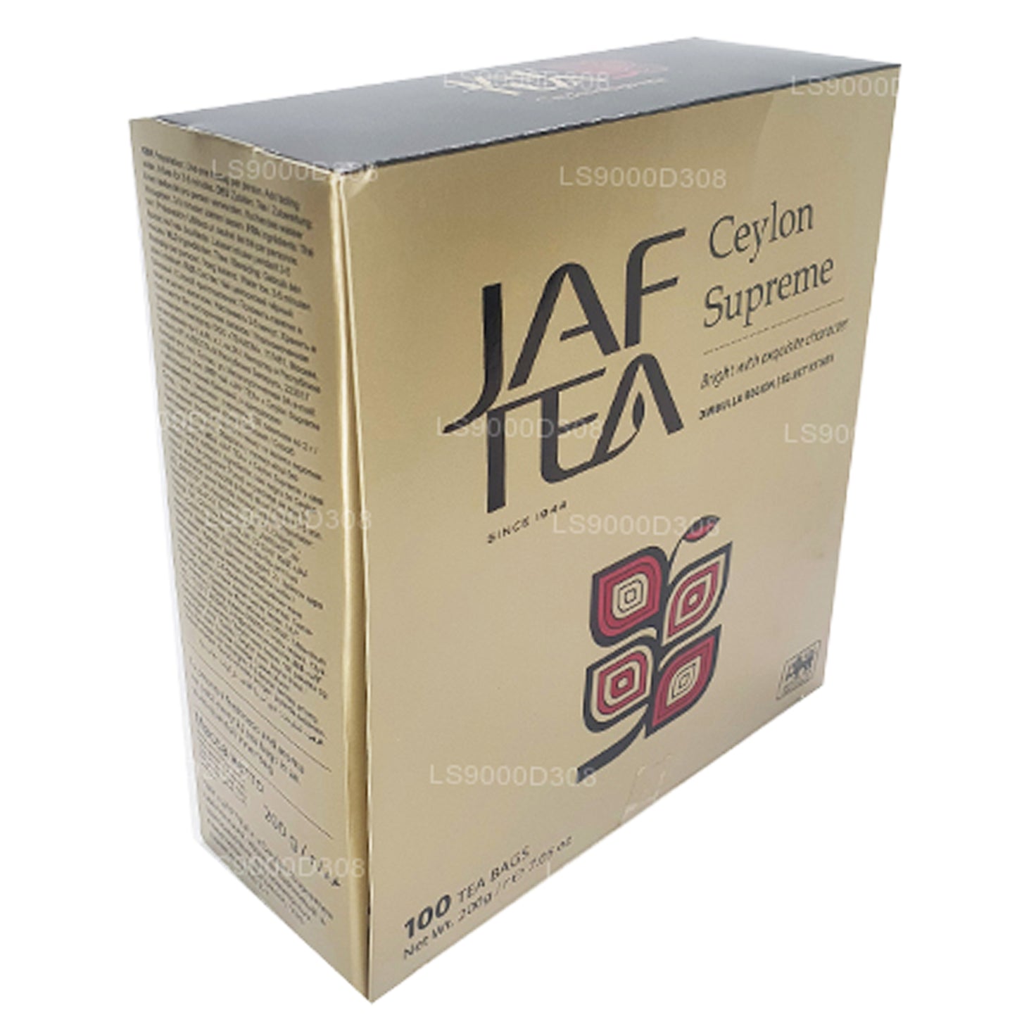 Jaf Tea Classic Gold Collection Ceylon Supreme 100 theezakjes met touwtje en label (200 g)