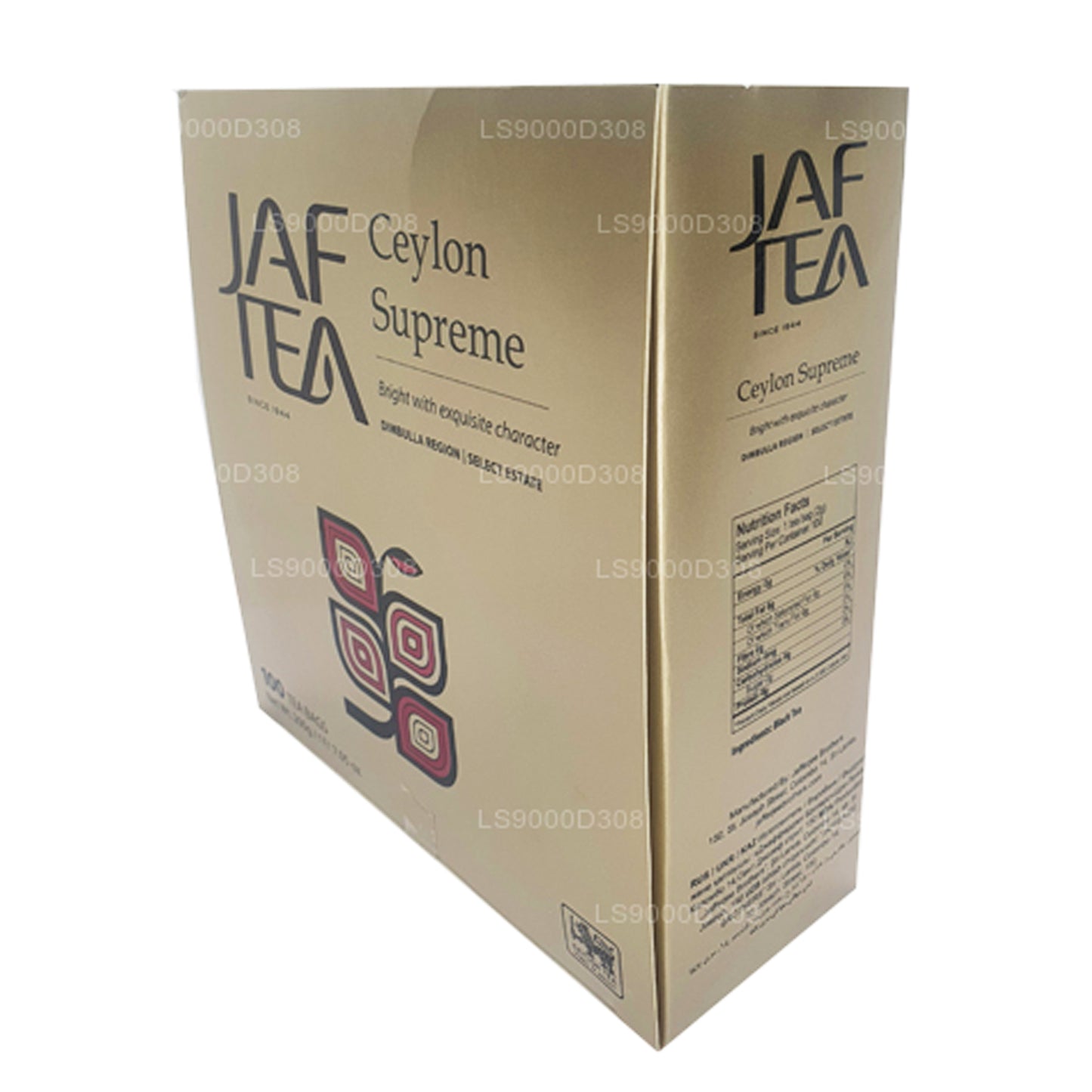 Jaf Tea Classic Gold Collection Ceylon Supreme 100 theezakjes met touwtje en label (200 g)