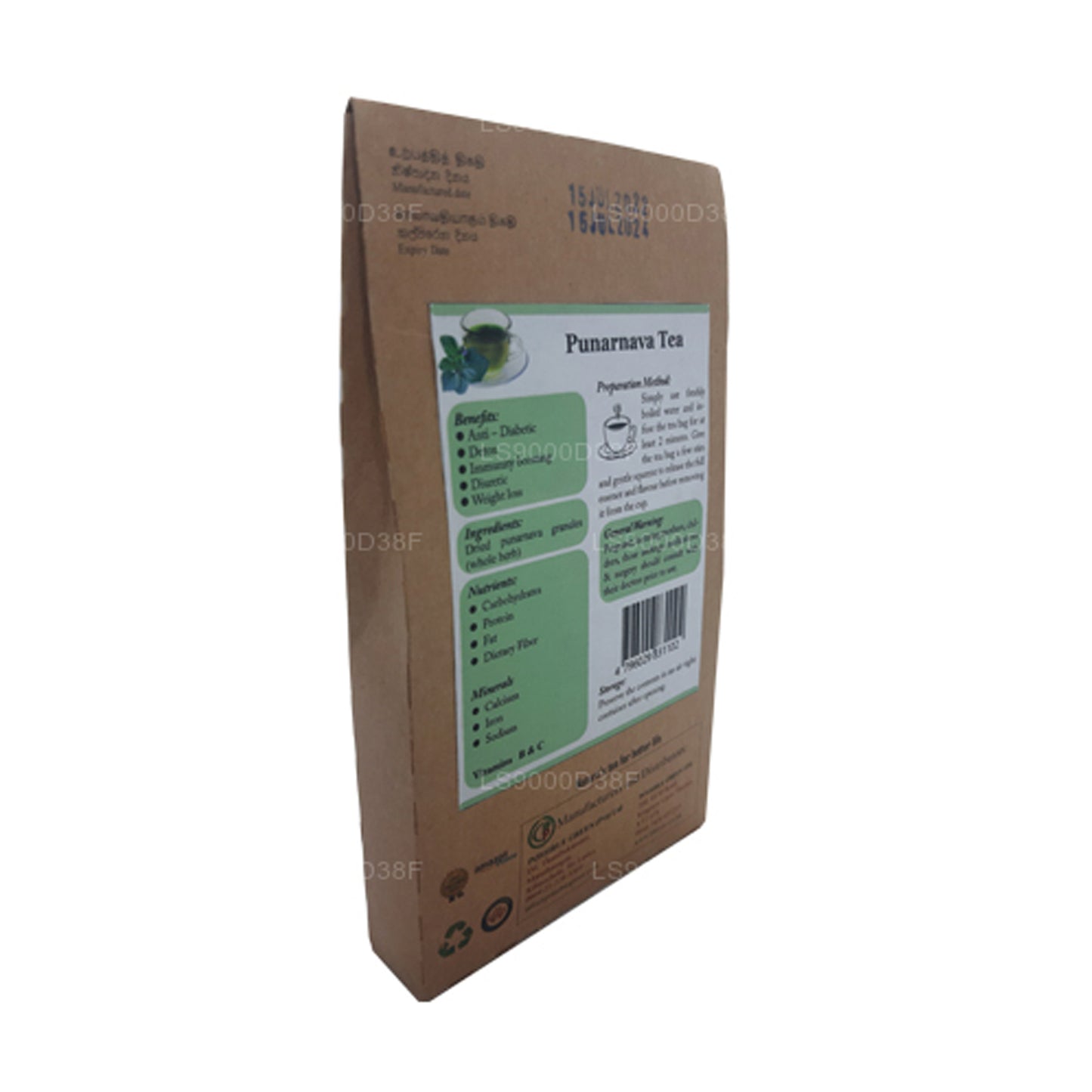 Lifetone Punarnava wortelthee (30 g) 20 theezakjes