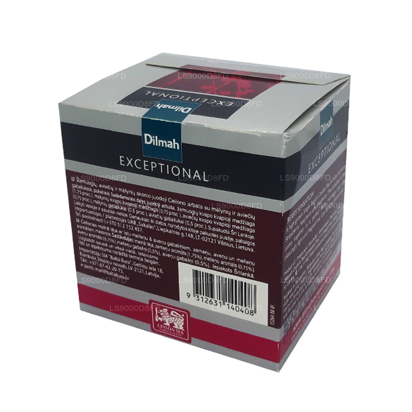 Dilmah Exceptional Berry Sensation Real Leaf-thee (40 g) 20 theezakjes
