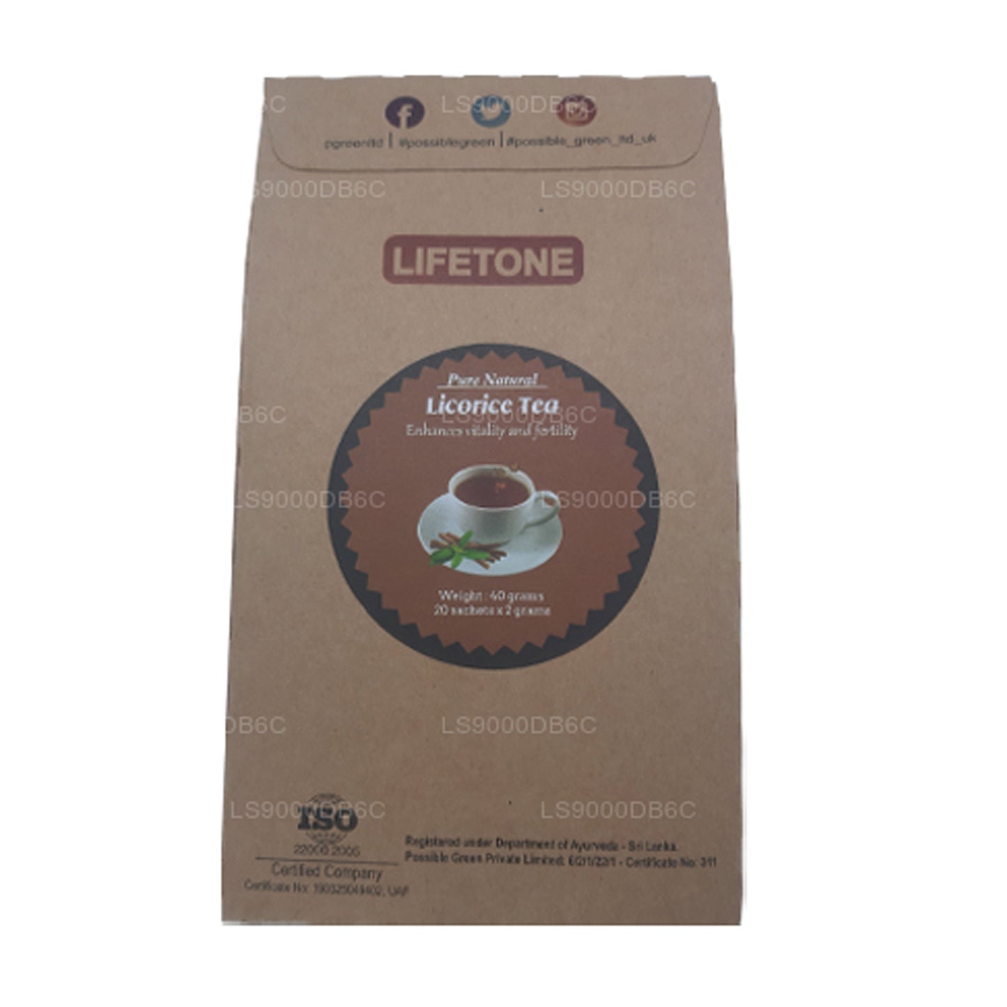 Lifetone Zoethoutthee (40 g)