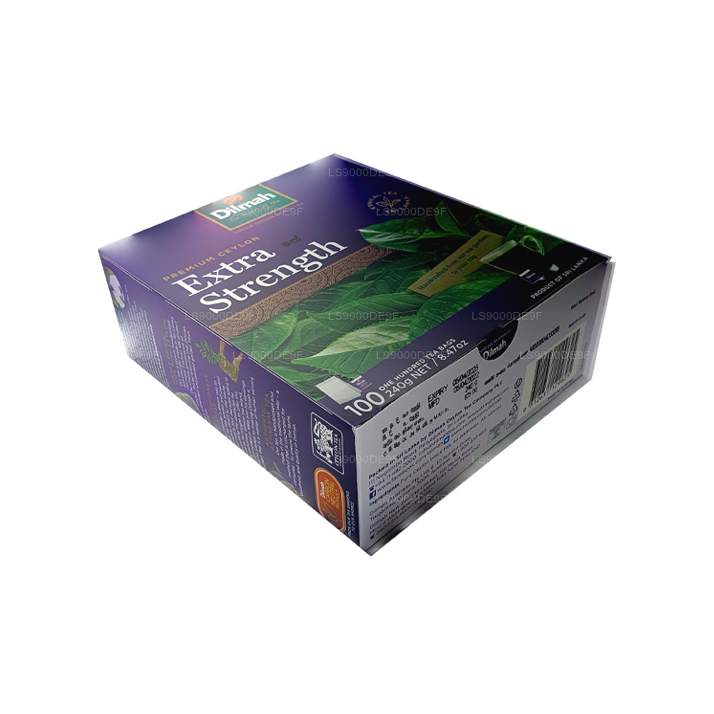 Dilmah Premium Ceylon-thee met extra sterkte (240 g) 100 theezakjes