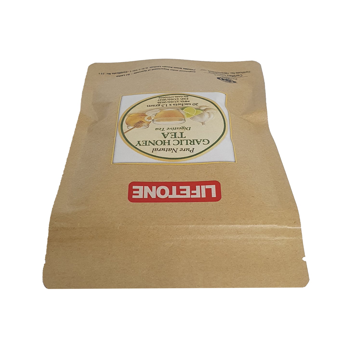 Lifetone thee met knoflook en honing (40 g)