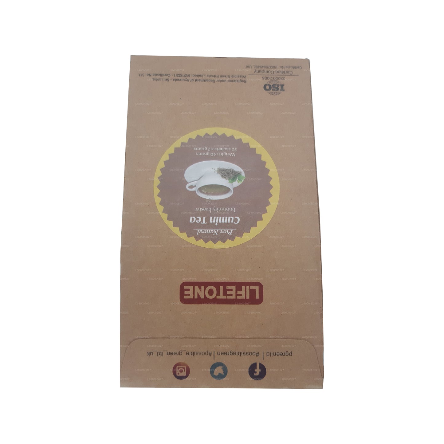 Lifetone komijnthee (40 g) 20 theezakjes