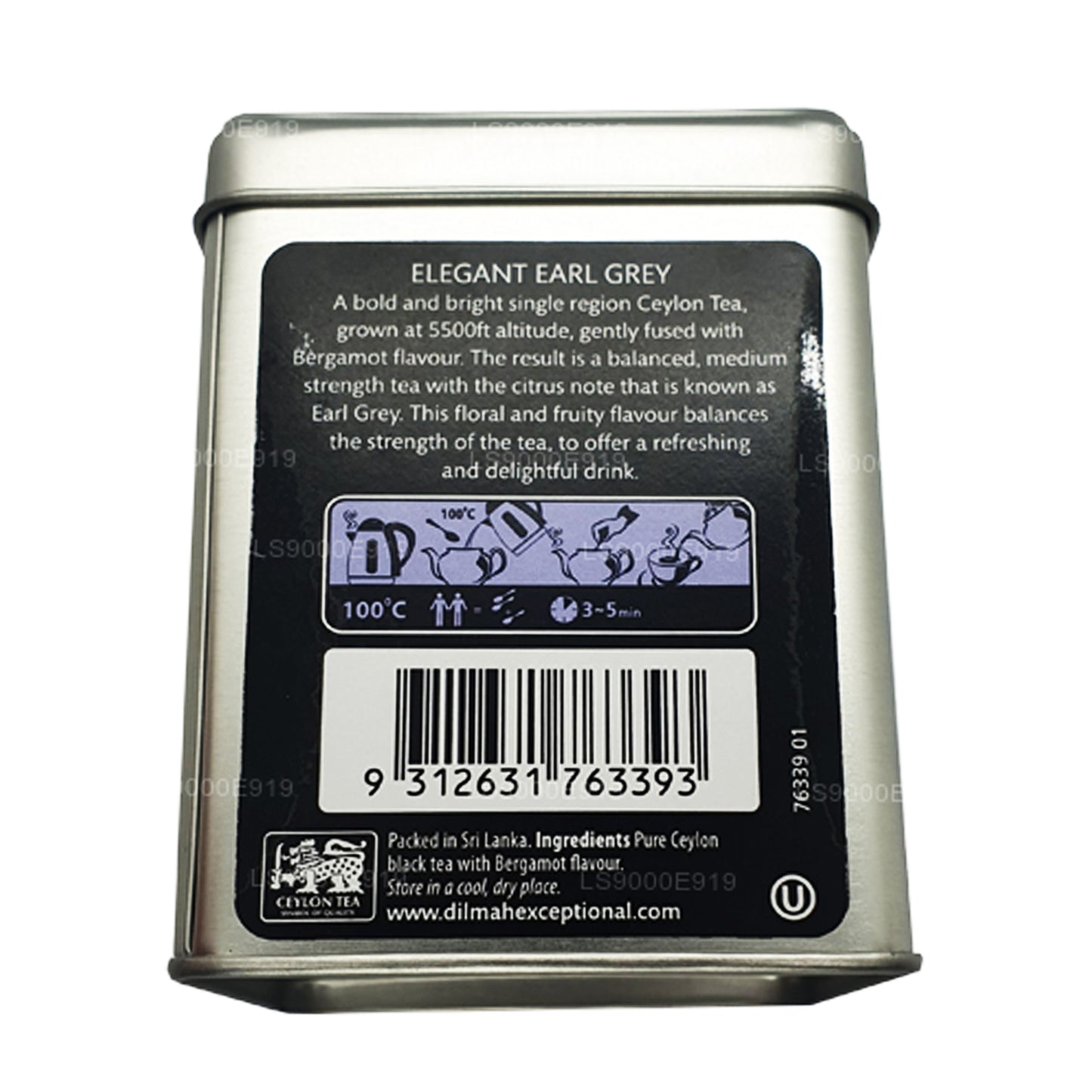 Dilmah uitzonderlijke elegante Earl Grey Real Leaf-thee (100 g)