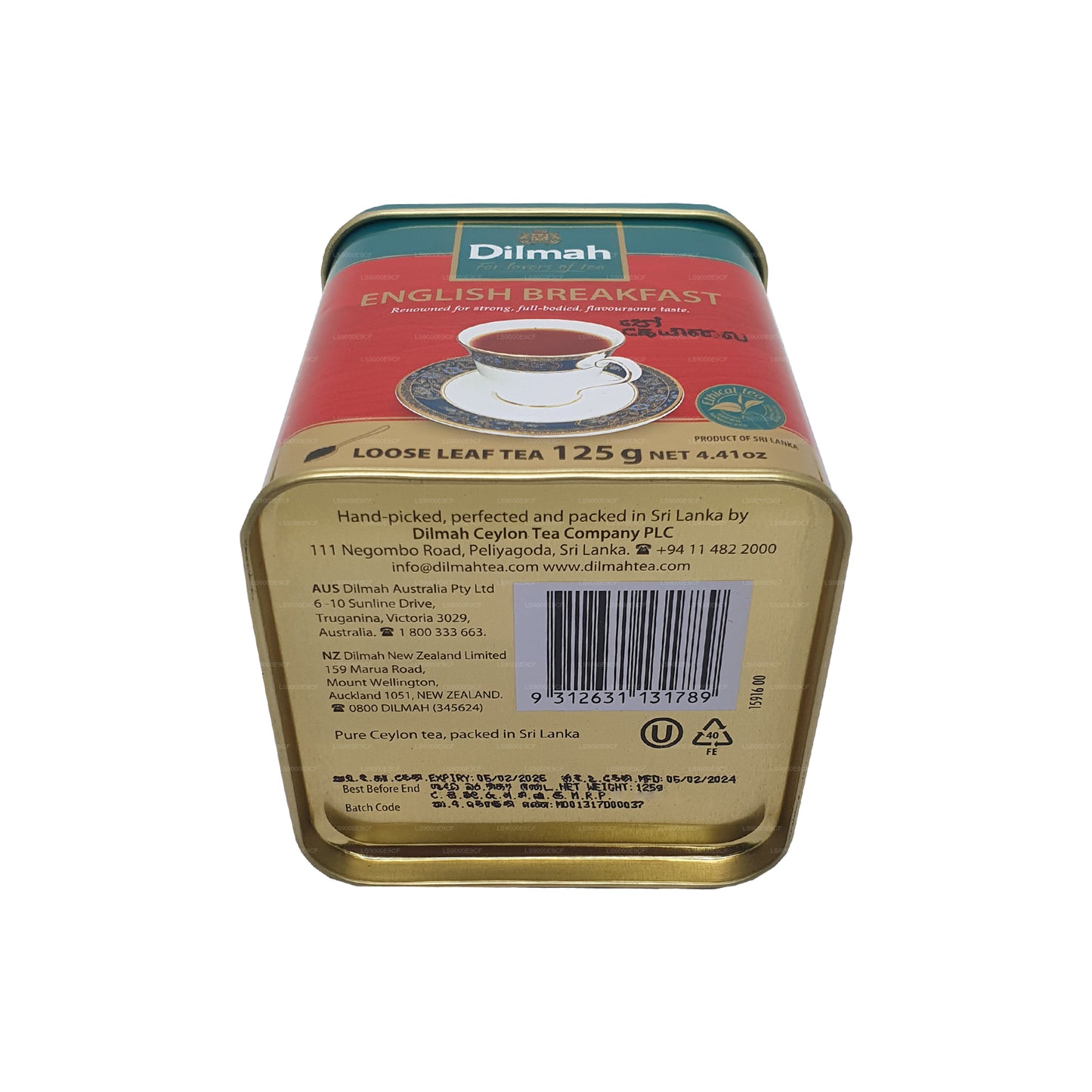 Dilmah English Breakfast thee met losse bladeren (125 g)