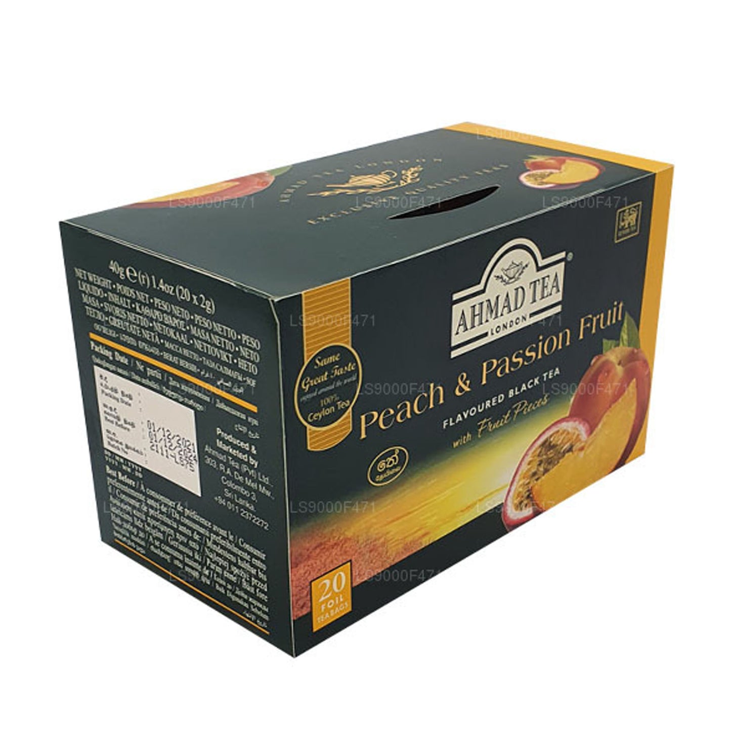 Ahmad Tea Peach and Passion 20 theezakjes met folie (40 g)