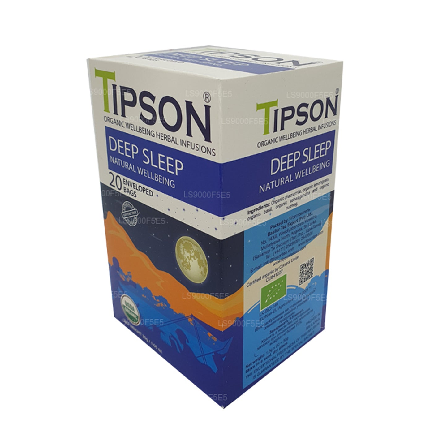 Tipson Organic Deep Sleep Natural Wellbeing (30 g) 20 theezakjes met envelop