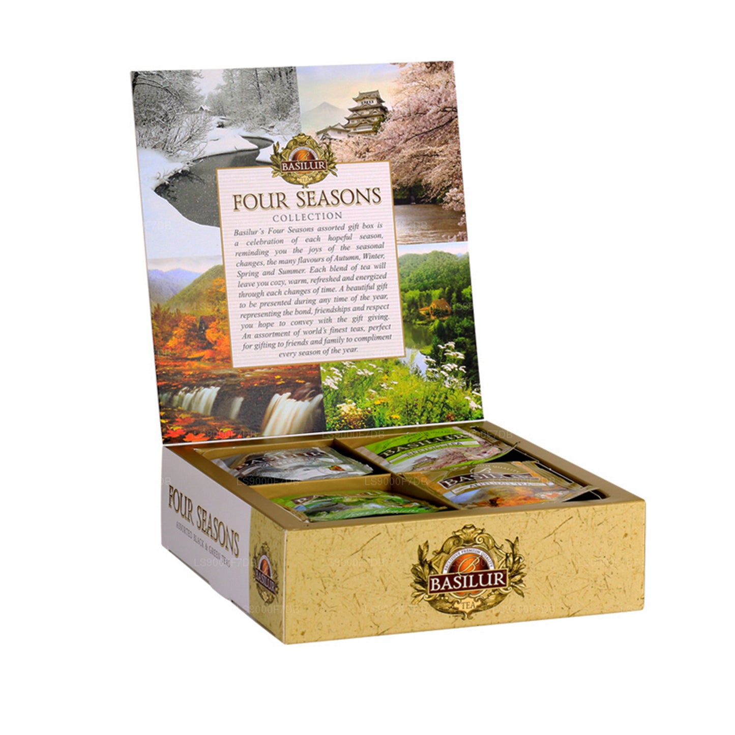 Basilur „Four Seasons Assorted” (70 g) 40 theezakjes met envelop