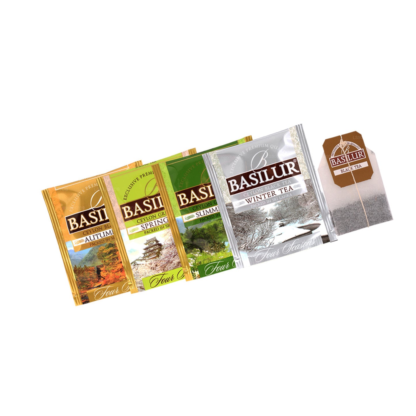 Basilur „Four Seasons Assorted” (70 g) 40 theezakjes met envelop