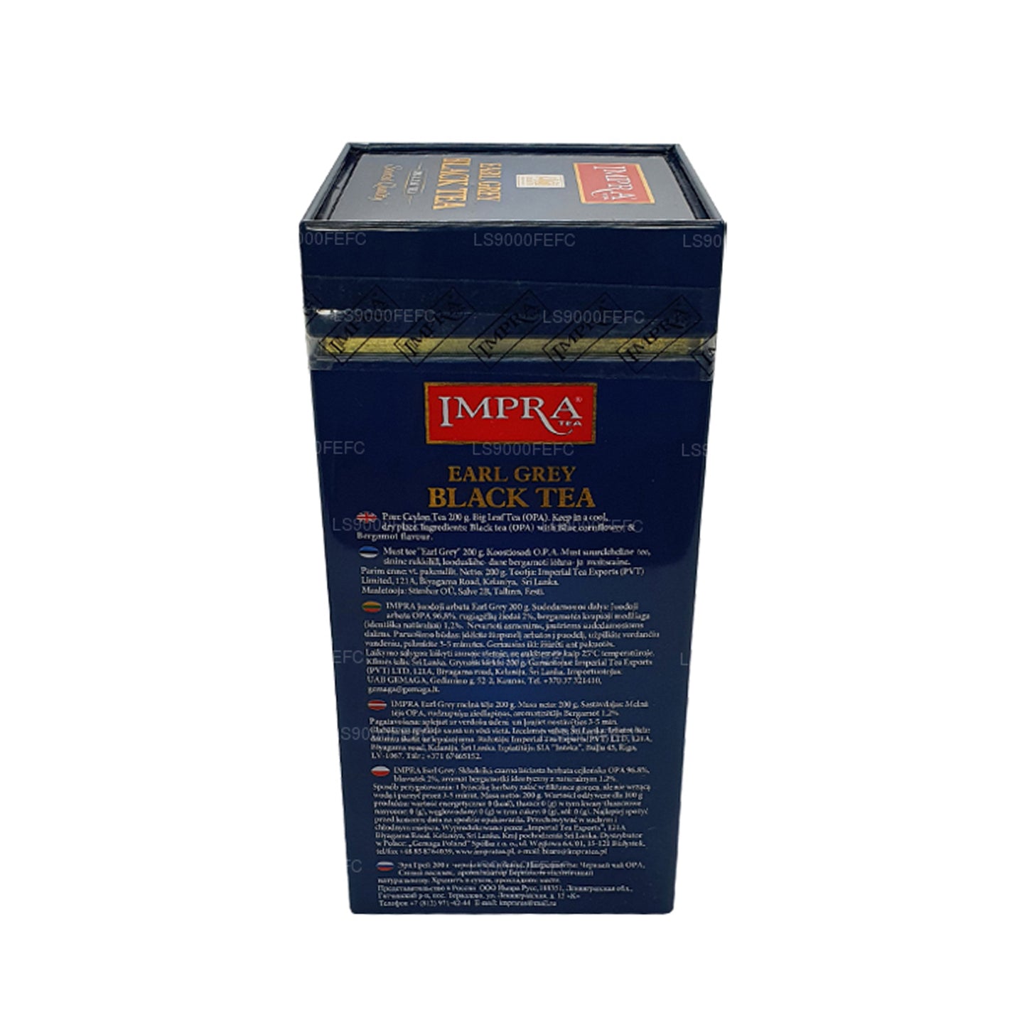 Impra Earl Grey Meatal Caddy met groot blad (200 g)