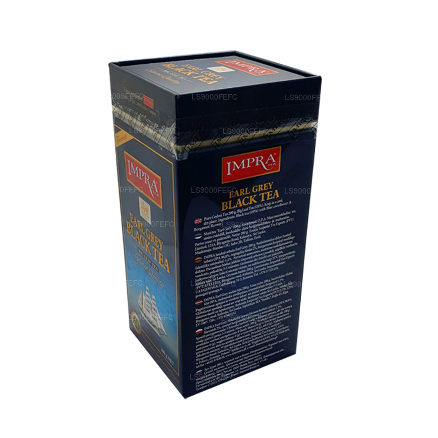 Impra Earl Grey Meatal Caddy met groot blad (200 g)