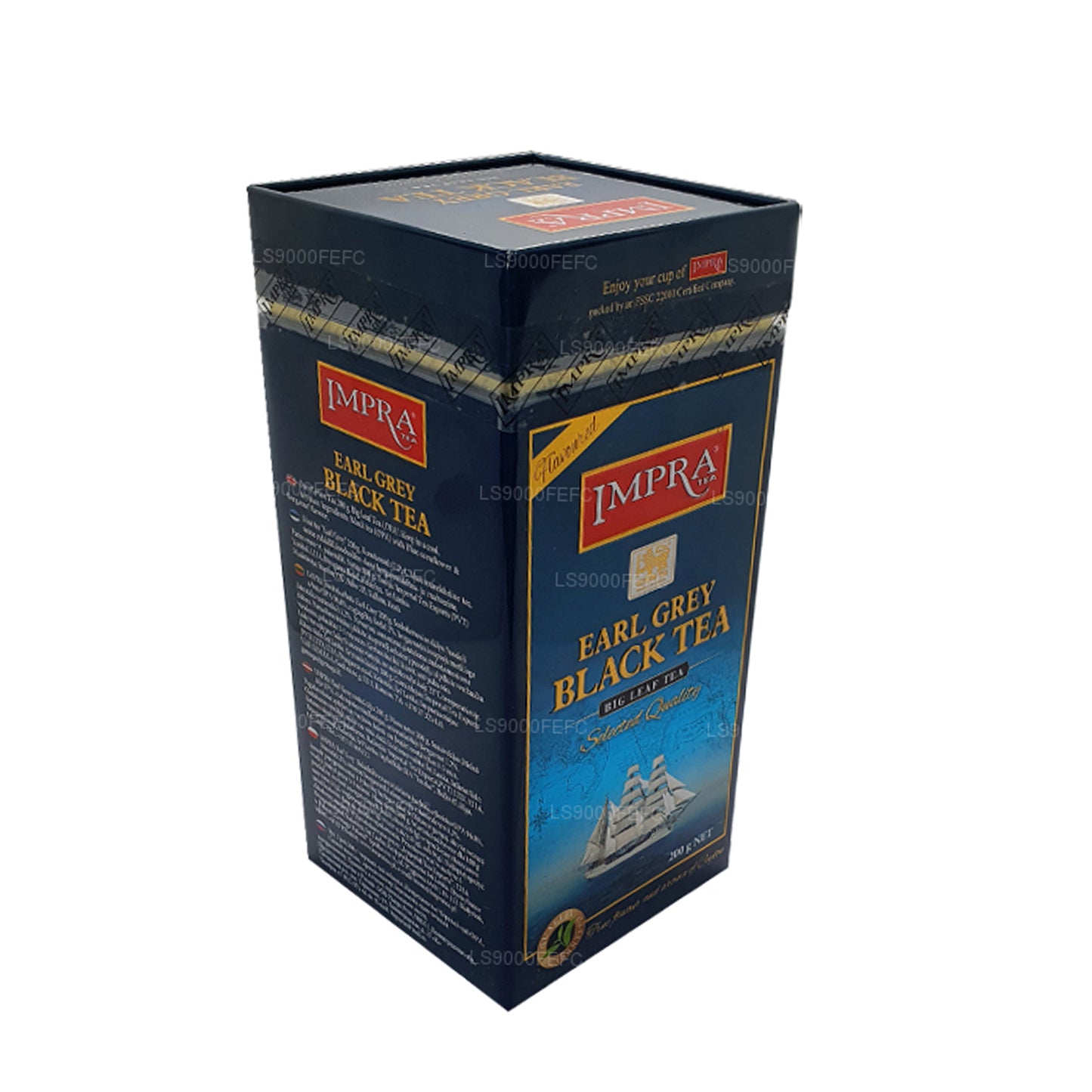 Impra Earl Grey Meatal Caddy met groot blad (200 g)