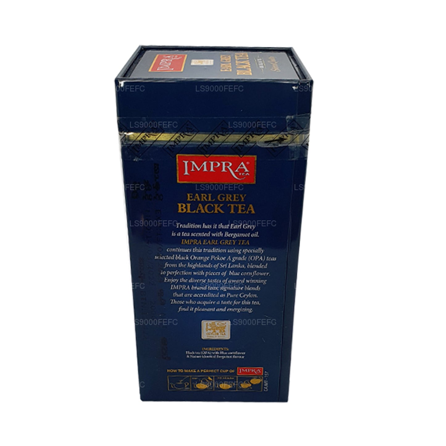 Impra Earl Grey Meatal Caddy met groot blad (200 g)