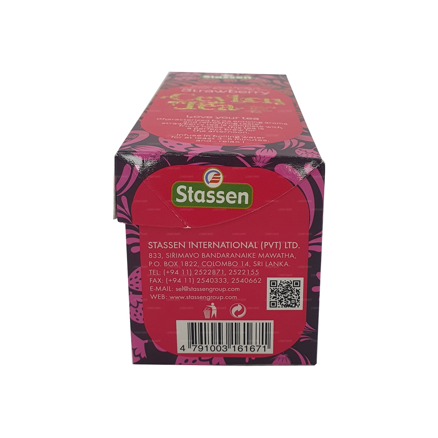 Stassen Aardbeienthee (37,5 g) 25 theezakjes