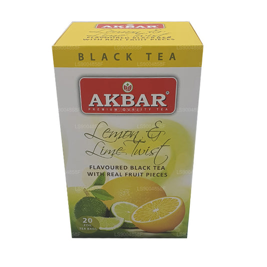 Akbar Twist thee met citroen en limoen (40 g) 20 theezakjes