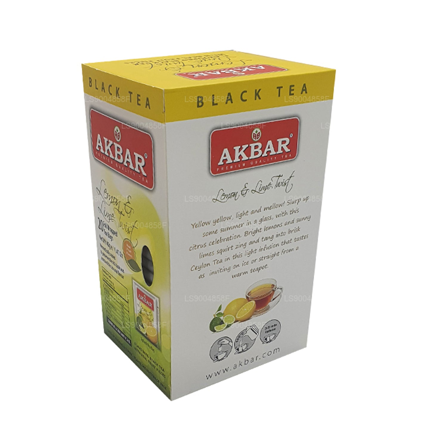 Akbar Twist thee met citroen en limoen (40 g) 20 theezakjes