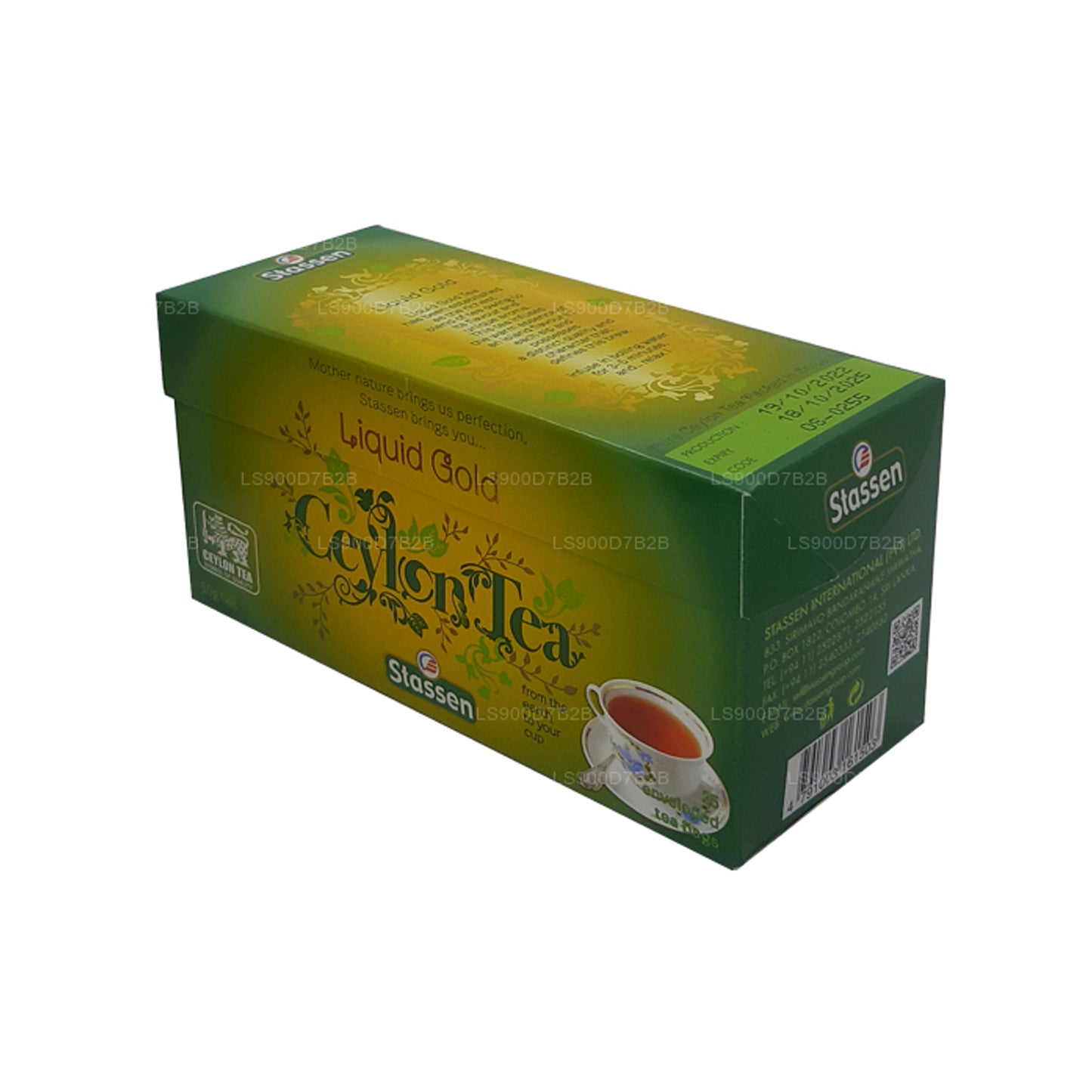 Stassen vloeibare gouden thee (50 g) 25 theezakjes