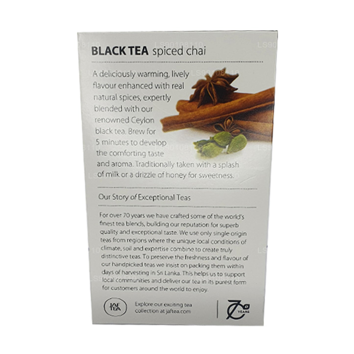 Jaf Tea Pure Spice Collection Black Tea Spiced Chai (40 g) 20 theezakjes