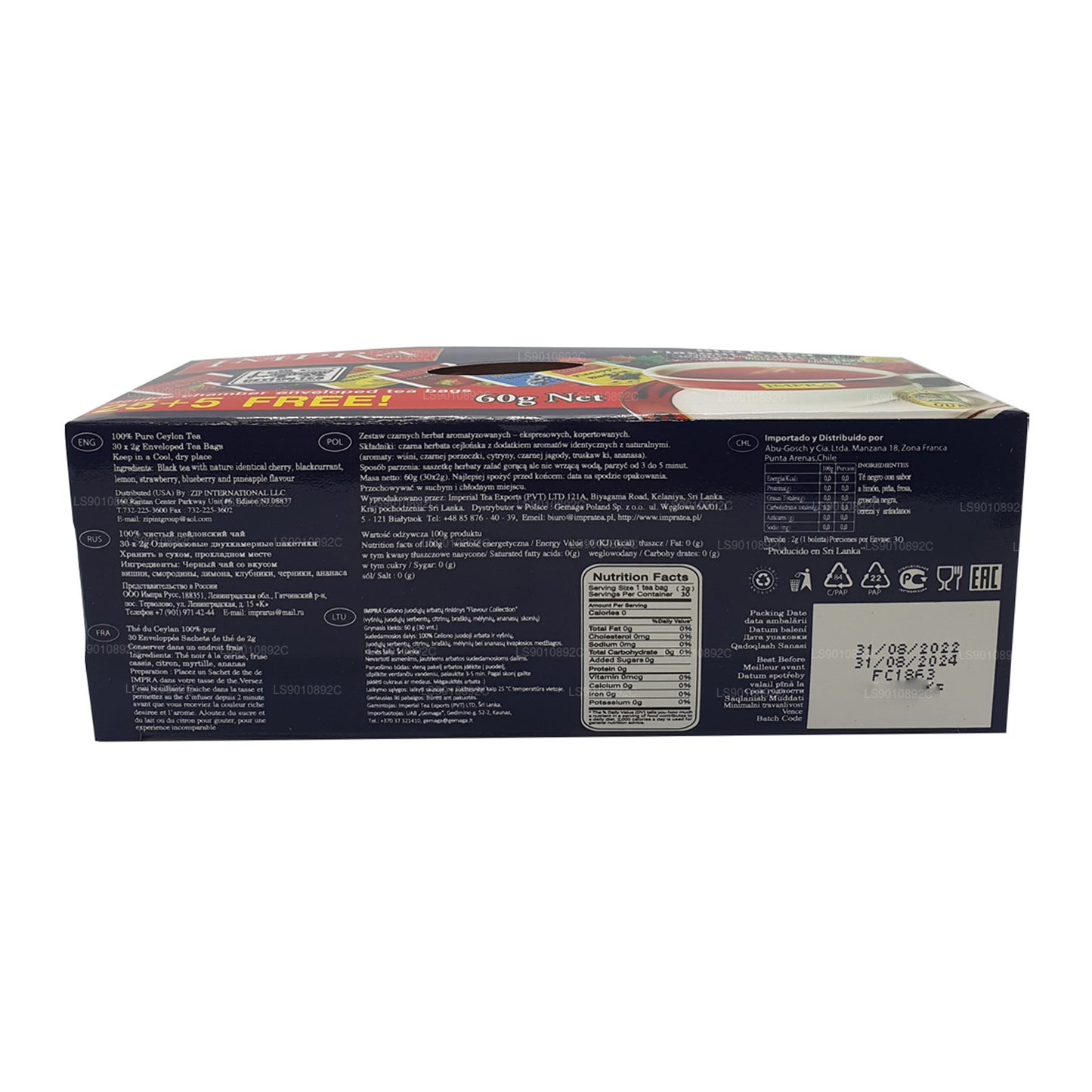 Impra Flavour Collection Ceylon zwarte thee (60 g) 30 theezakjes