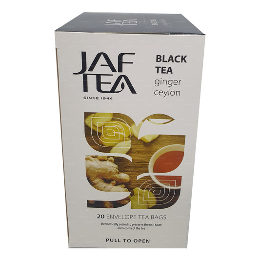 Jaf Tea Pure Spice Collection Black Tea Ginger Ceylon (40 g) 20 theezakjes