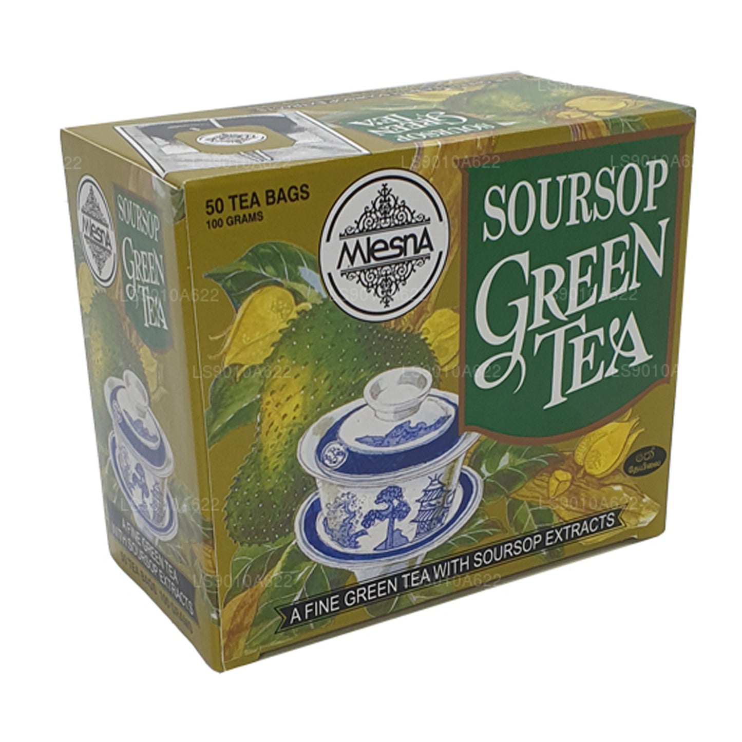 Mlesna Zuurzak Groene Thee (100 g) 50 theezakjes