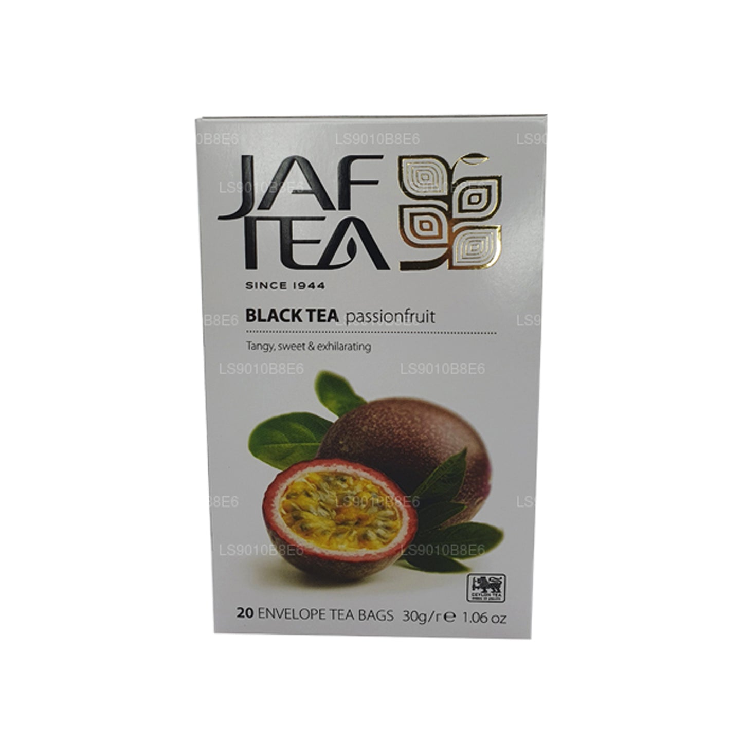 Jaf Tea Pure Fruits Collection Zwarte thee Passievruchtfolie Envelop theezakjes (30 g)