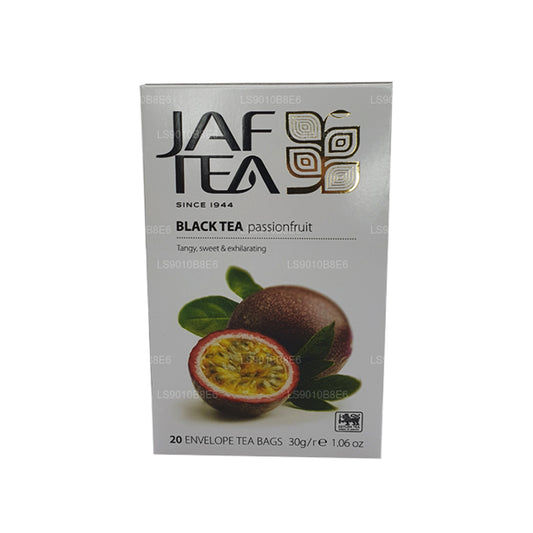 Jaf Tea Pure Fruits Collection Zwarte thee Passievruchtfolie Envelop theezakjes (30 g)