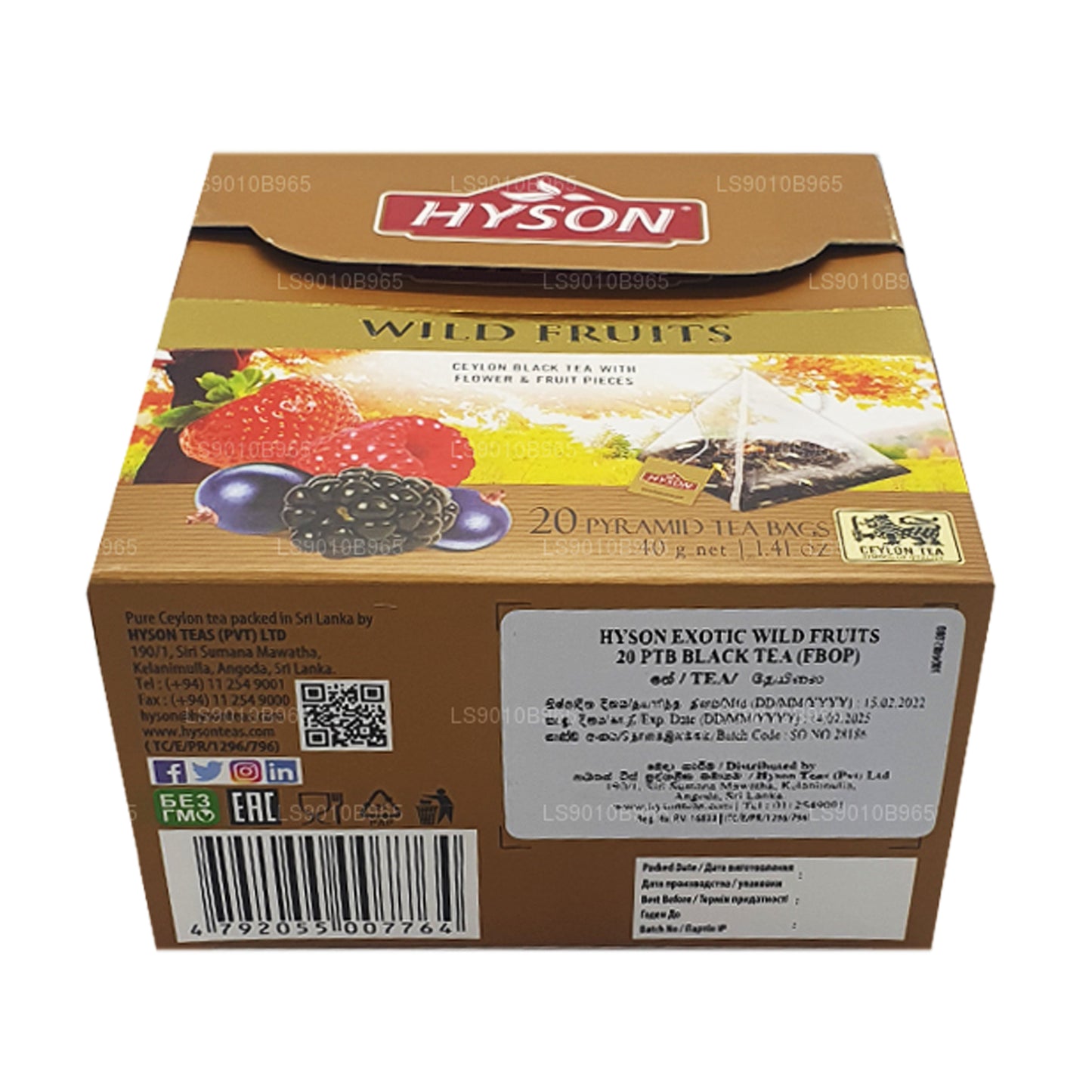 Hyson Wild Fruits (40 g) 20 theezakjes