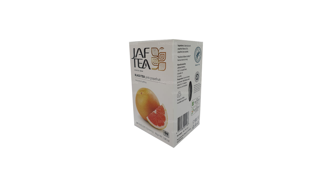 Jaf Tea Pure Fruits Collection zwarte thee, roze grapefruitfolie, envelop, theezakjes (30 g)