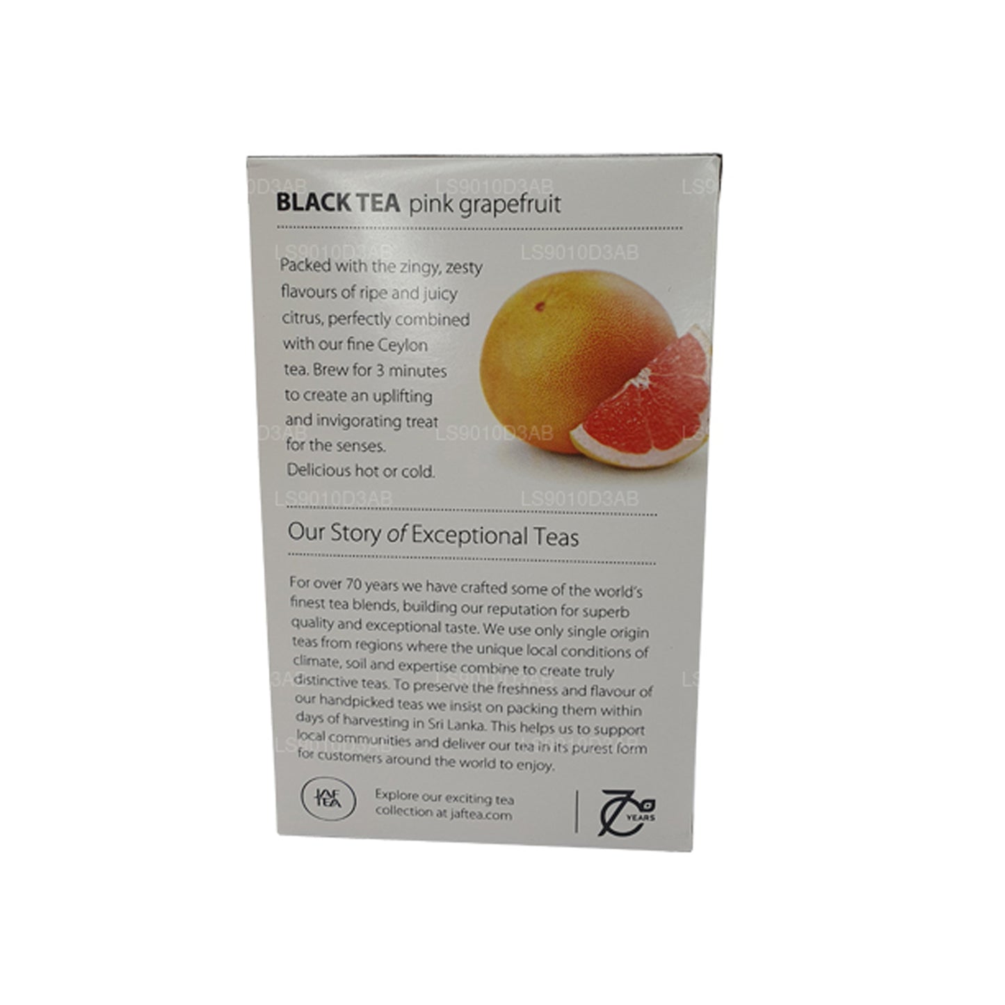 Jaf Tea Pure Fruits Collection zwarte thee, roze grapefruitfolie, envelop, theezakjes (30 g)