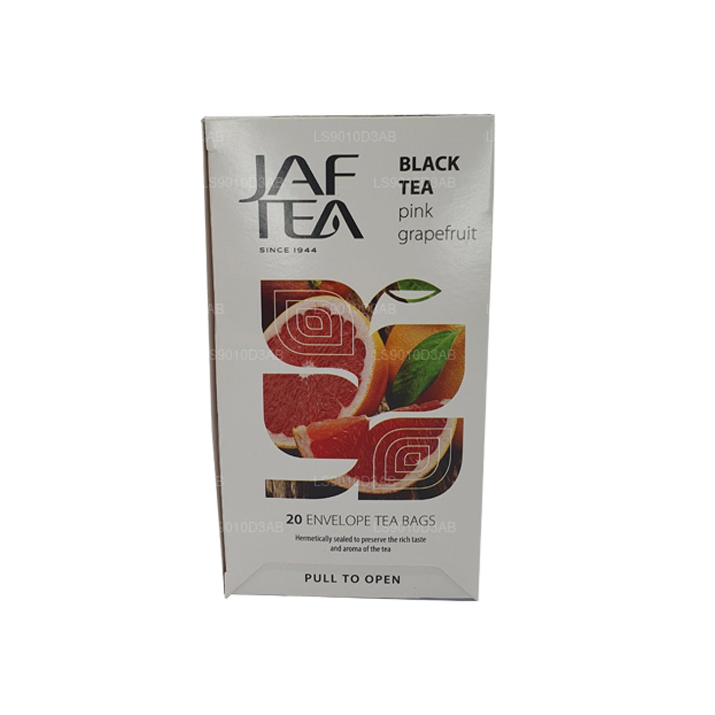 Jaf Tea Pure Fruits Collection zwarte thee, roze grapefruitfolie, envelop, theezakjes (30 g)
