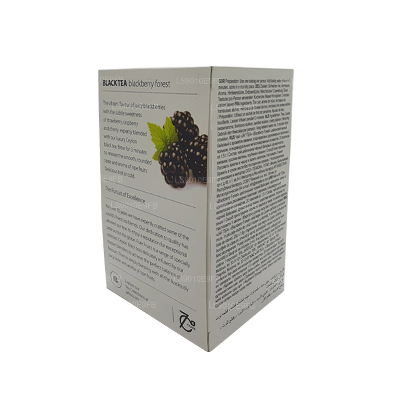 Jaf Tea Pure Fruits Collection theezakjes met zwarte thee, bramenbosfolie, envelop (30 g)
