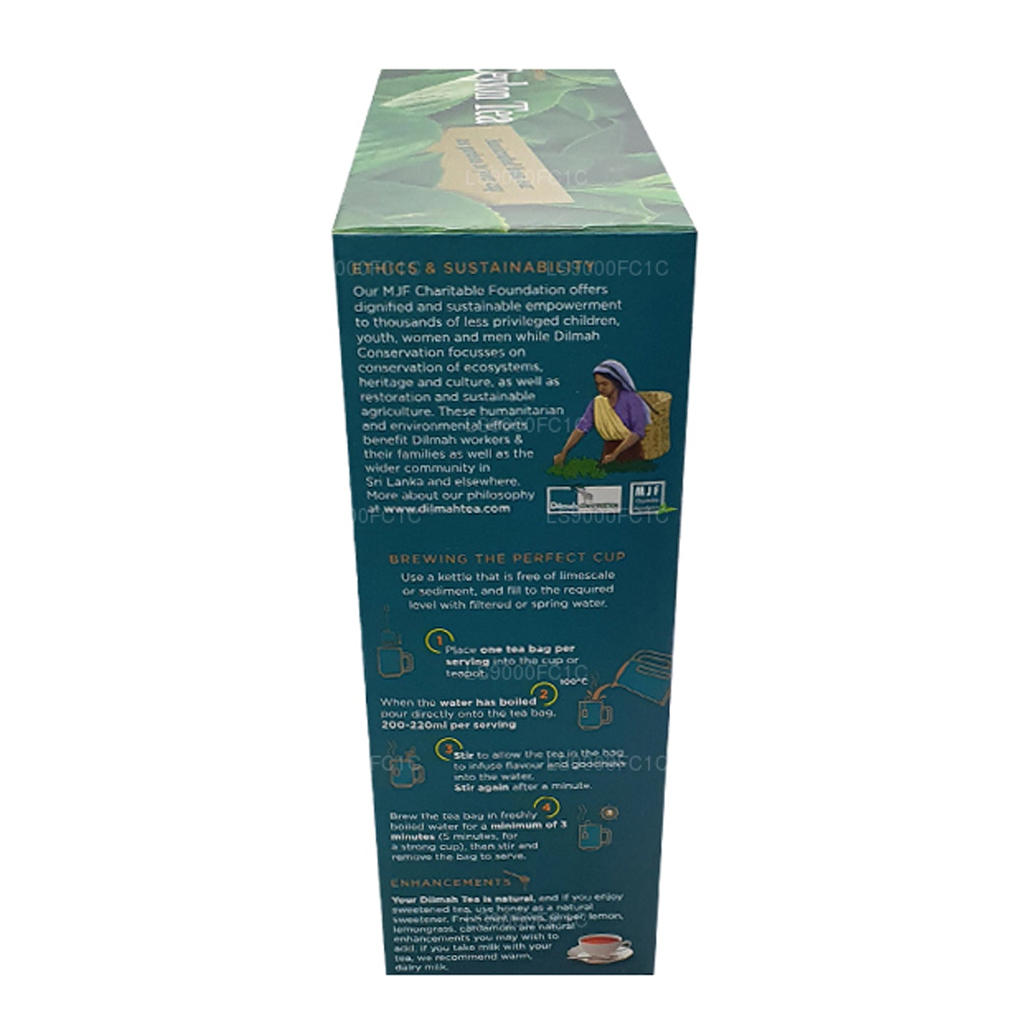 Dilmah Premium Ceylon-thee, individueel verpakt 100 theezakjes (200 g)