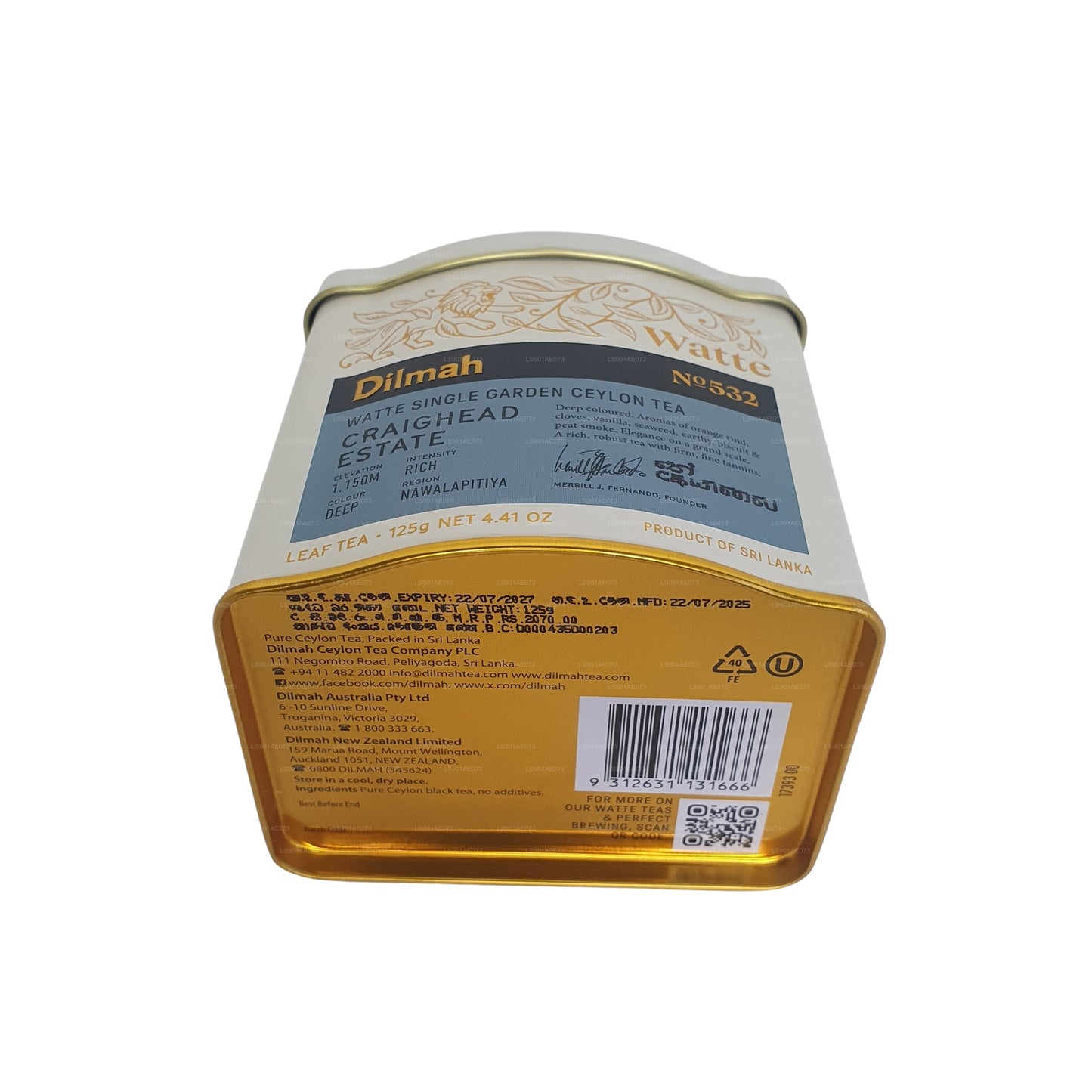 Dilmah Meda Watte thee met losse bladeren (125 g)