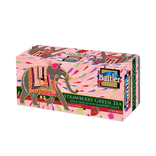 Battler Green Tea With Strawberry (50g) 25 Tea Bags
