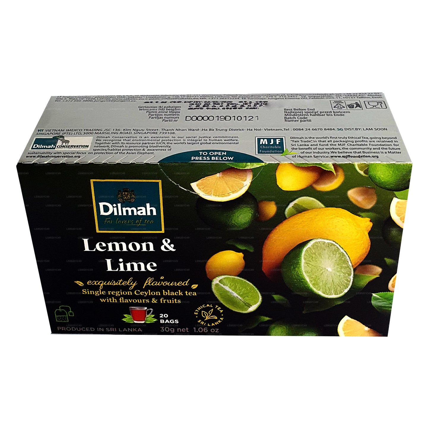 Dilmah thee met citroensmaak (30 g) 20 theezakjes