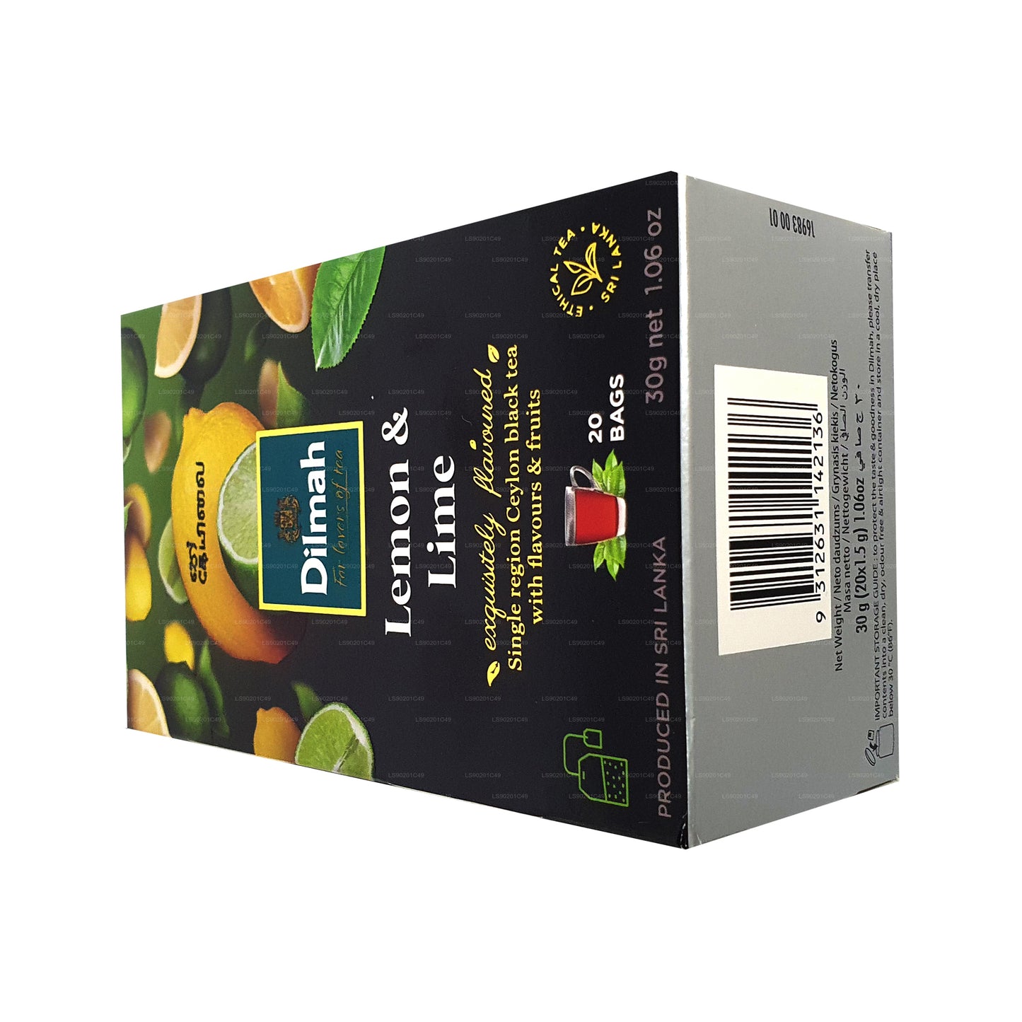 Dilmah thee met citroensmaak (30 g) 20 theezakjes